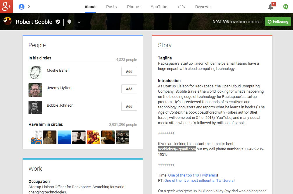 Robert Scoble Google